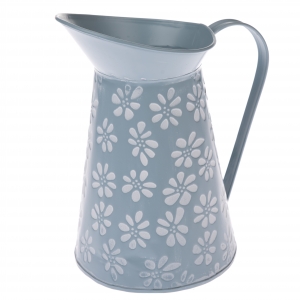 Váza kovová konvička 19x22x14cm