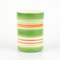 Váza pruh zelená 10x13.5cm