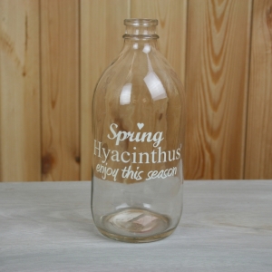 Váza skleněná Hyacintus 18x8cm