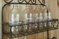 Váza skleněná Hyacintus 18x8cm