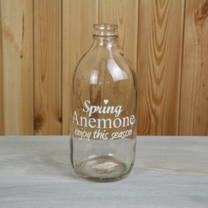 Váza skleněná Spring Anemone 18x8cm