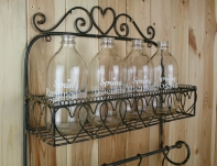 Váza skleněná Spring Anemone 18x8cm