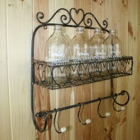 Váza skleněná Spring Ranunculus 18x8cm