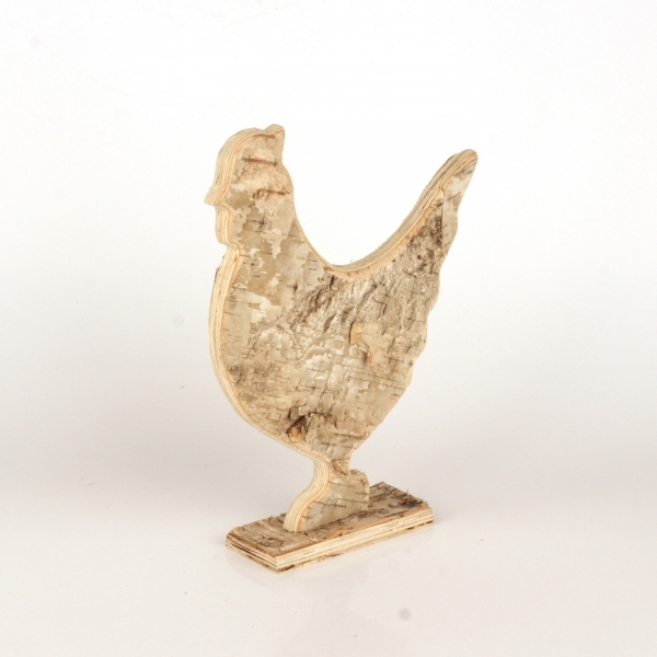 Velikonoční dekorace dřevěná slepice 26x17cm