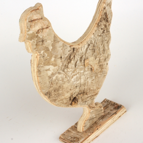 Velikonoční dekorace dřevěná slepice 26x17cm