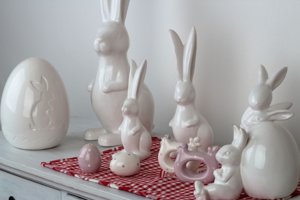 Velikonoční dekorace keramické vejce 20cm