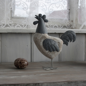 Velikonoční dekorace kohout vzpřímený 19x7,5x24,5cm