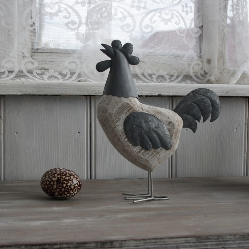 Velikonoční dekorace kohout vzpřímený 19x7,5x24,5cm