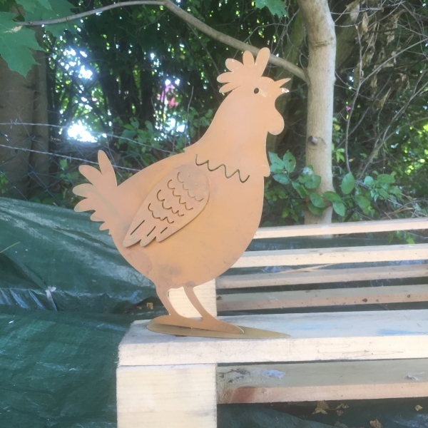 Velikonoční dekorace slepice 18x20x3cm