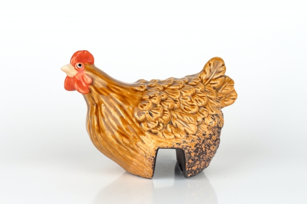 Velikonoční dekorace slepice světle hnědá