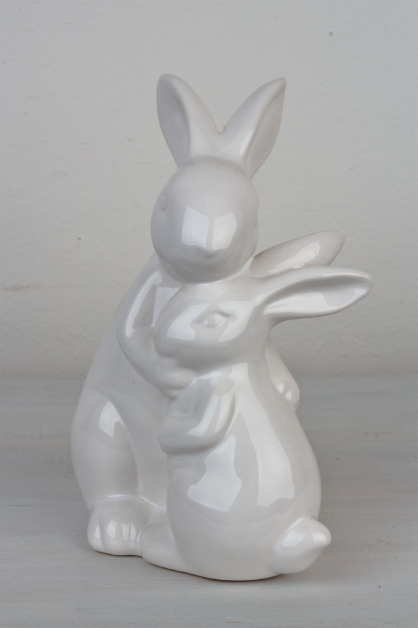 Velikonoční dekorace zaječí pár 19cm