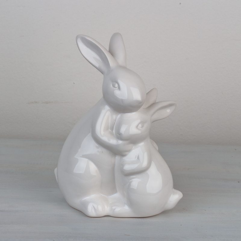 Velikonoční dekorace zaječí pár 19cm