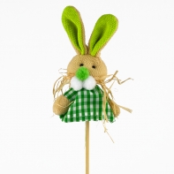 Velikonoční dekorace zajíc v sukni zápich