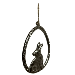 Velikonoční dekorace zajíček ve vajíčku