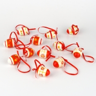 Velikonoční vajíčka 4cm červeno-bílé