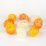 Velikonoční vejce 6cm žluté proutěné