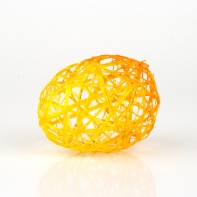 Velikonoční vejce 6cm žluté proutěné