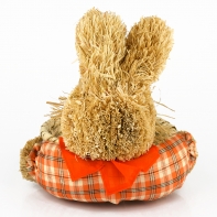 Velikonoční zajíc nůše sláma oranžový