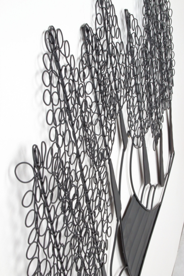 Velká dekorace na zeď stromy 90x65cm