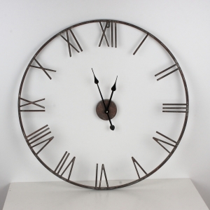 Velké kovové nástěnné hodiny 80cm