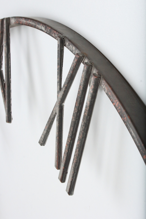 Velké kovové nástěnné hodiny 80cm