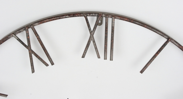 Velké kovové nástěnné hodiny 80cm