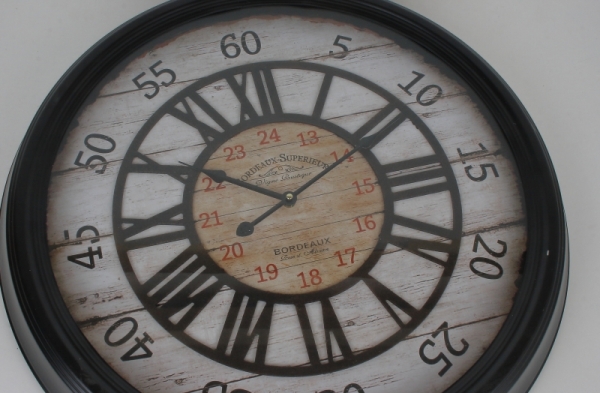 Velké nástěnné hodiny Bordeaux Superieur 58cm