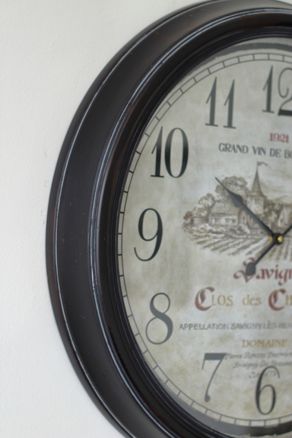 Velké nástěnné hodiny kovové 61cm