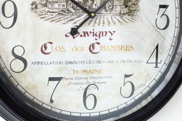 Velké nástěnné hodiny kovové 61cm