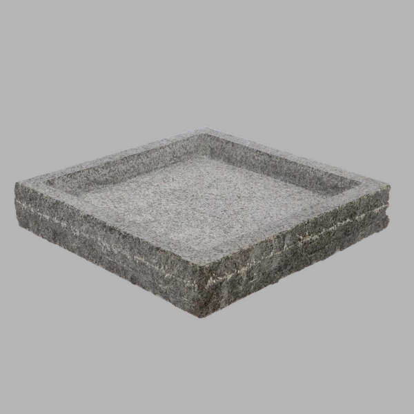 Velké originální žulové pítko do zahrady 37,2 x 37,2 x 6,4 cm