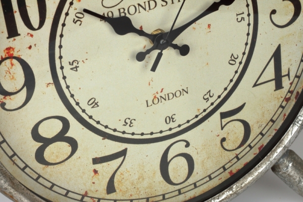 Velké stolní hodiny budík 49 BOND STREET 48cm