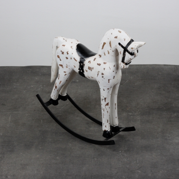 Velký dřevěný houpací kůň 54x13x52cm