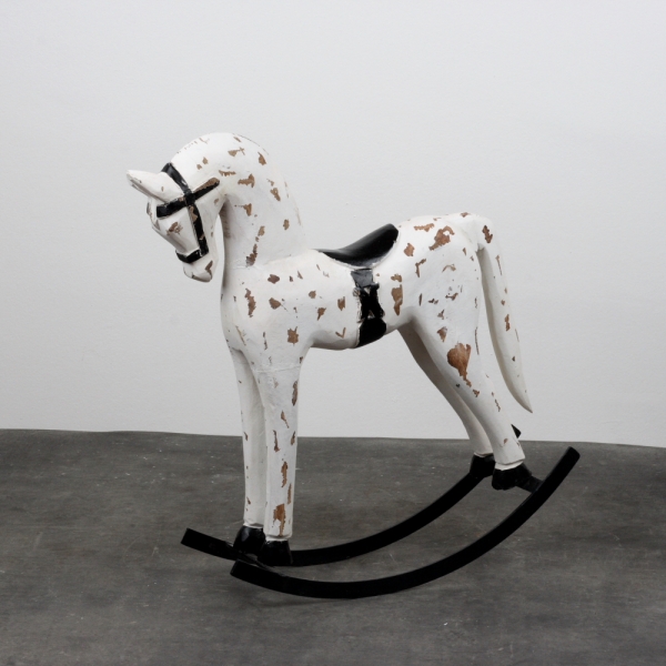 Velký dřevěný houpací kůň 54x13x52cm