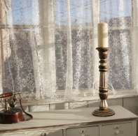 Velký dřevěný svícen na jednu svíčku 51cm