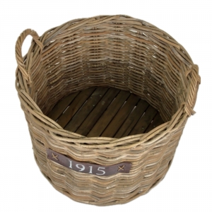 Velký koš na dřevo bez koleček 45 x 58 cm 