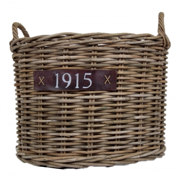 Velký koš na dřevo bez koleček 45 x 58 cm 