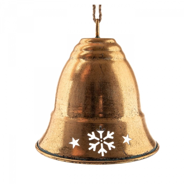 Velký kovový zvonek Celestine 21 x 18,5 x 18,5 cm