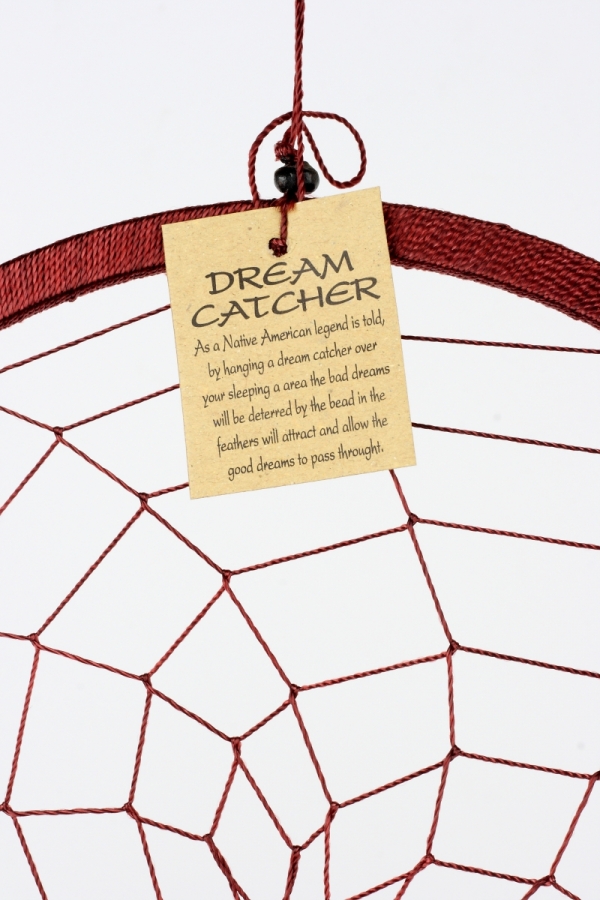 Velký lapač snů tmavě hnědý 27cm