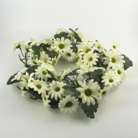 Věnec bílých kopretin 30cm
