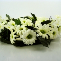 Věnec bílých kopretin 30cm