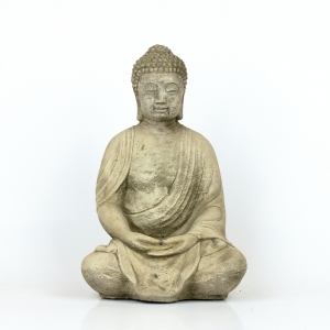 Venkovní dekorace sedící Buddha