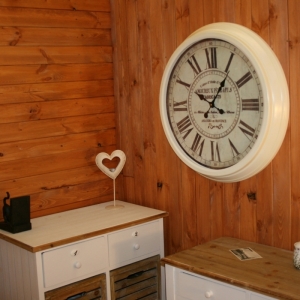 Venkovní hodiny nástěnné do restaurace průměr 70cm