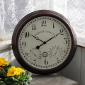 Venkovní hodiny s vlhkoměrem a teploměrem 38 cm- VYŘAZENO dek4807