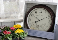 Venkovní hodiny s vlhkoměrem a teploměrem 38 cm- VYŘAZENO dek4807