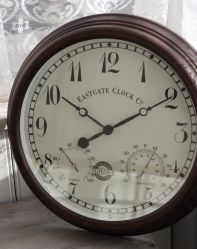 Venkovní hodiny s vlhkoměrem a teploměrem 38 cm- VYŘAZENO dek4807