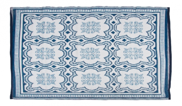 Venkovní koberec 152x241cm modro-bílý