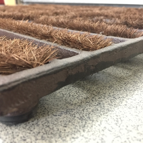 Venkovní rohožka litina s kokosovým vláknem