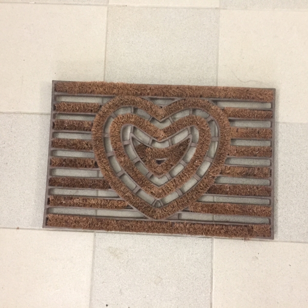 Venkovní rohožka litina s kokosovým vláknem