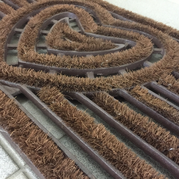 Venkovní rohožka litina s kokosovým vláknem