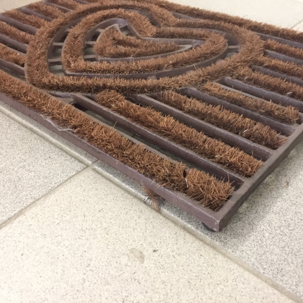 Venkovní rohožka litina s kokosovým vláknem